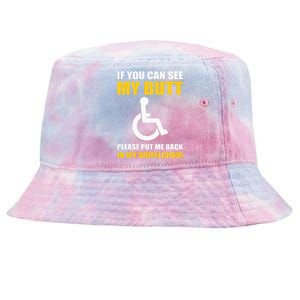 Funny Disabled Handicapped Wheelchair Humor Tie-Dyed Bucket Hat