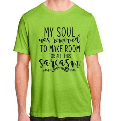 Funny Dark Humour Witty Smart Pessimist Sarcasm Cool Gift Adult ChromaSoft Performance T-Shirt