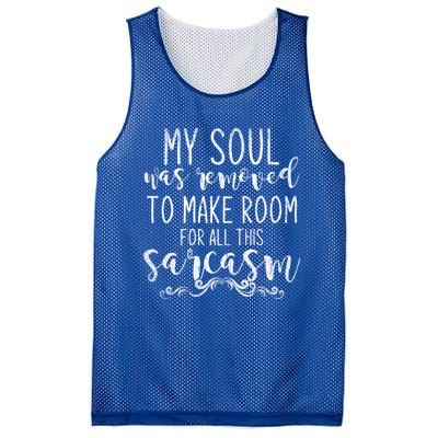 Funny Dark Humour Witty Smart Pessimist Sarcasm Cool Gift Mesh Reversible Basketball Jersey Tank