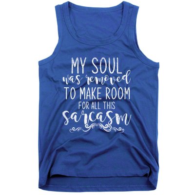 Funny Dark Humour Witty Smart Pessimist Sarcasm Cool Gift Tank Top