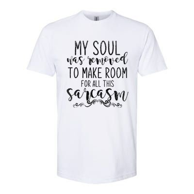 Funny Dark Humour Witty Smart Pessimist Sarcasm Cool Gift Softstyle CVC T-Shirt