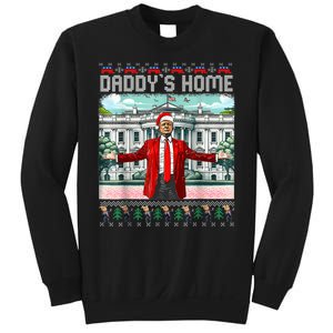 Funny Daddys Home Trump Ugly Christmas Sweater Pajamas Sweatshirt