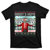 Funny Daddys Home Trump Ugly Christmas Sweater Pajamas T-Shirt