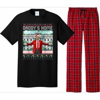 Funny Daddys Home Trump Ugly Christmas Sweater Pajamas Pajama Set