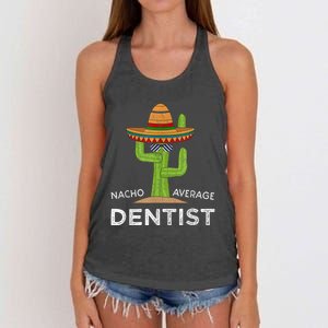 Fun Dental Humor Gifts Funny Meme Saying Dentist Women's Knotted Racerback Tank