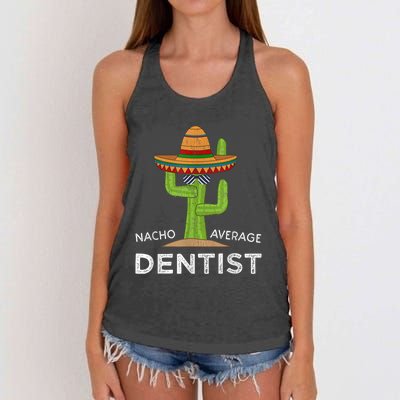 Fun Dental Humor Gifts Funny Meme Saying Dentist Women's Knotted Racerback Tank