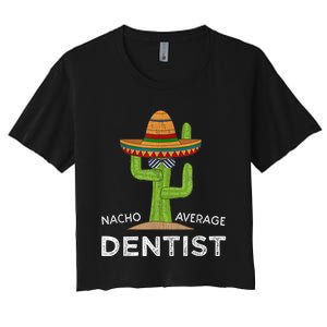 Fun Dental Humor Gifts Funny Meme Saying Dentist Women's Crop Top Tee