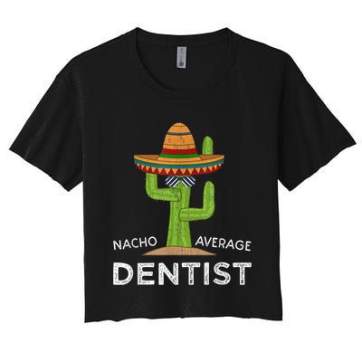 Fun Dental Humor Gifts Funny Meme Saying Dentist Women's Crop Top Tee