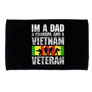 Father Day Im A Dad Grandpa And Vietnam Veteran Microfiber Hand Towel