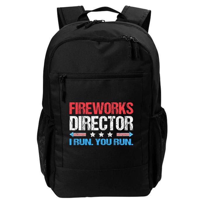 Fireworks Director I Run You Run Funny 4th Of July Backpack