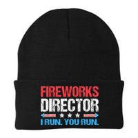 Fireworks Director I Run You Run Funny 4th Of July Beanie