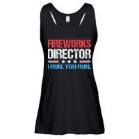 Fireworks Director I Run You Run Funny 4th Of July Ladies Essential Flowy Tank