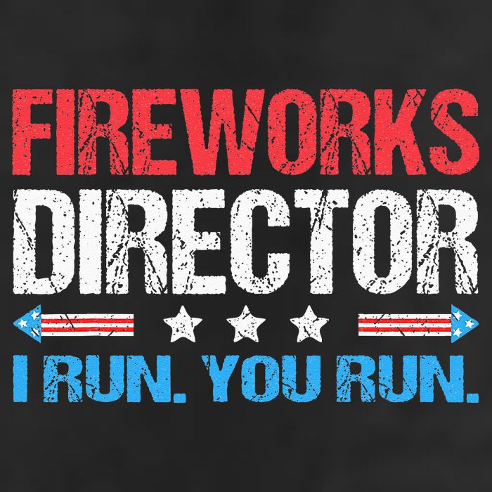 Fireworks Director I Run You Run Funny 4th Of July Crop Fleece Hoodie