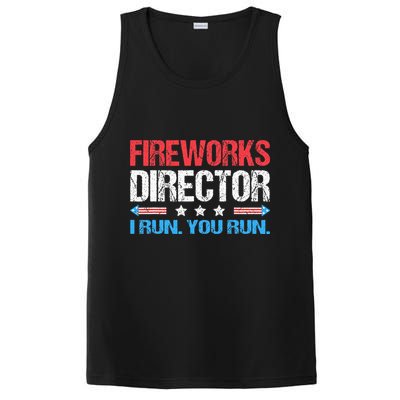 Fireworks Director I Run You Run Funny 4th Of July PosiCharge Competitor Tank