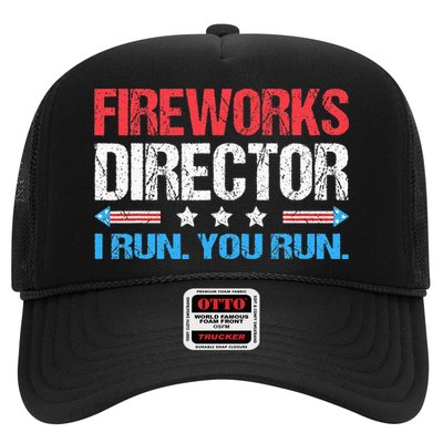 Fireworks Director I Run You Run Funny 4th Of July Trucker Hat