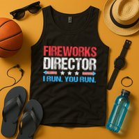 Fireworks Director I Run You Run Funny 4th Of July Tank Top