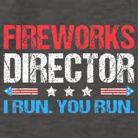 Fireworks Director I Run You Run Funny 4th Of July Vector Backpack