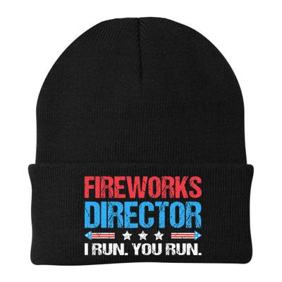 Fireworks Director I Run You Run Funny 4th Of July Beanie