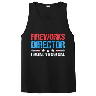 Fireworks Director I Run You Run Funny 4th Of July PosiCharge Competitor Tank