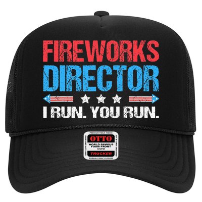 Fireworks Director I Run You Run Funny 4th Of July Trucker Hat