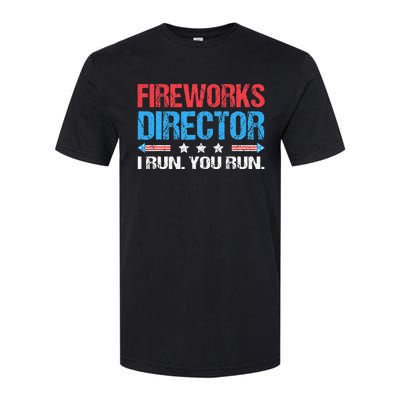 Fireworks Director I Run You Run Funny 4th Of July Softstyle® CVC T-Shirt