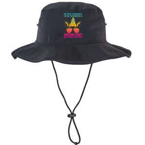 Fathers Day I Wear A Unicorn Dadacorn Funny Legacy Cool Fit Booney Bucket Hat