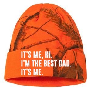 Fathers Day Its Me Hi Im The Best Dad Its Me Kati Licensed 12" Camo Beanie