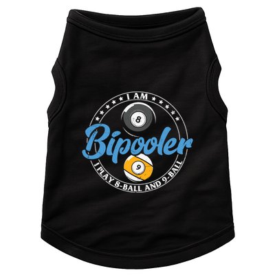 Father's Day I'm Bipooler Pi Player 8 Bal And 9 Ball Gift For Dad Doggie Tank