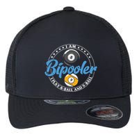 Father's Day I'm Bipooler Pi Player 8 Bal And 9 Ball Gift For Dad Flexfit Unipanel Trucker Cap