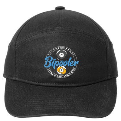 Father's Day I'm Bipooler Pi Player 8 Bal And 9 Ball Gift For Dad 7-Panel Snapback Hat