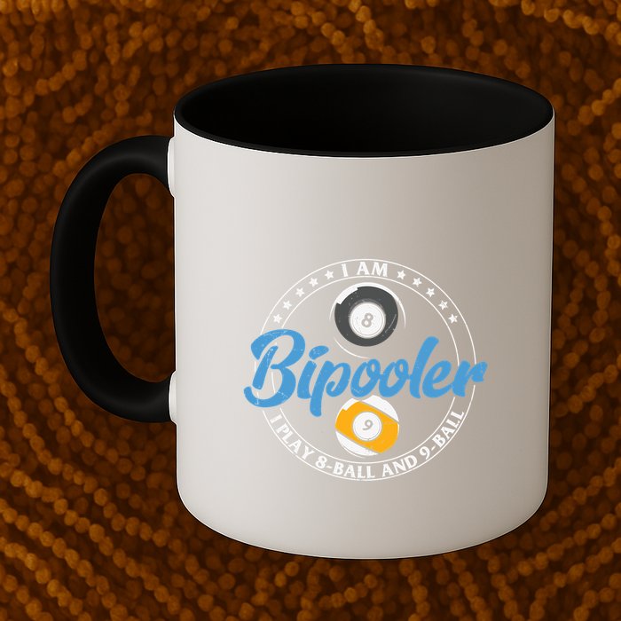 Father's Day I'm Bipooler Pi Player 8 Bal And 9 Ball Gift For Dad Mug
