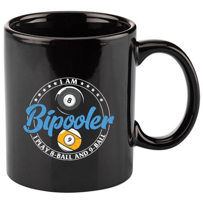 Father's Day I'm Bipooler Pi Player 8 Bal And 9 Ball Gift For Dad 11oz C Handle Ceramic Mug
