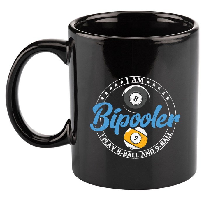 Father's Day I'm Bipooler Pi Player 8 Bal And 9 Ball Gift For Dad 11oz C Handle Ceramic Mug