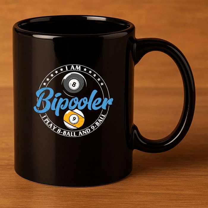 Father's Day I'm Bipooler Pi Player 8 Bal And 9 Ball Gift For Dad 11oz C Handle Ceramic Mug