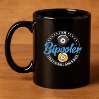 Father's Day I'm Bipooler Pi Player 8 Bal And 9 Ball Gift For Dad 11oz C Handle Ceramic Mug