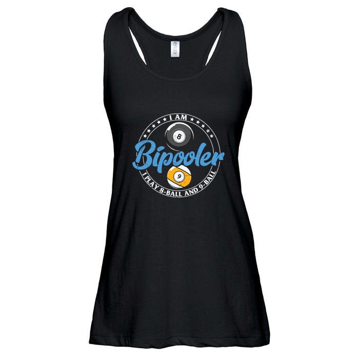 Father's Day I'm Bipooler Pi Player 8 Bal And 9 Ball Gift For Dad Ladies Essential Flowy Tank
