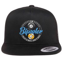 Father's Day I'm Bipooler Pi Player 8 Bal And 9 Ball Gift For Dad Flatbill Hat