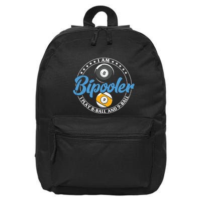 Father's Day I'm Bipooler Pi Player 8 Bal And 9 Ball Gift For Dad 16 in Basic Backpack