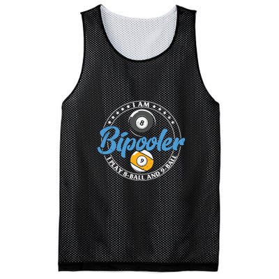 Father's Day I'm Bipooler Pi Player 8 Bal And 9 Ball Gift For Dad Mesh Reversible Basketball Jersey Tank