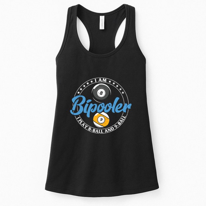 Father's Day I'm Bipooler Pi Player 8 Bal And 9 Ball Gift For Dad Womens Tank Top