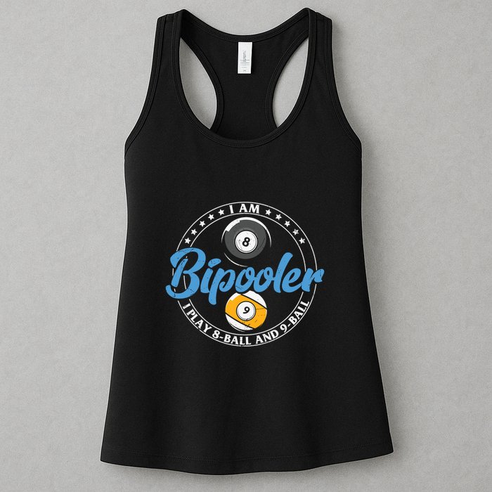 Father's Day I'm Bipooler Pi Player 8 Bal And 9 Ball Gift For Dad Womens Tank Top