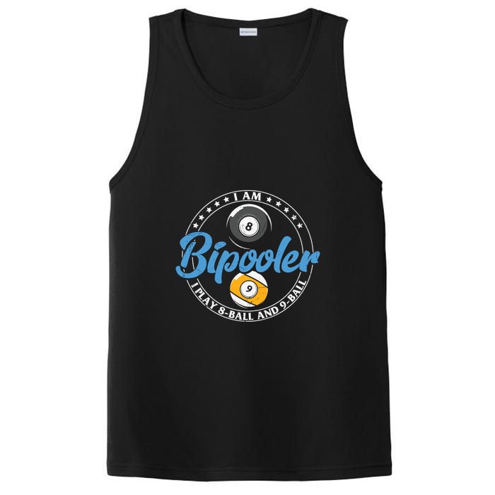 Father's Day I'm Bipooler Pi Player 8 Bal And 9 Ball Gift For Dad PosiCharge Competitor Tank
