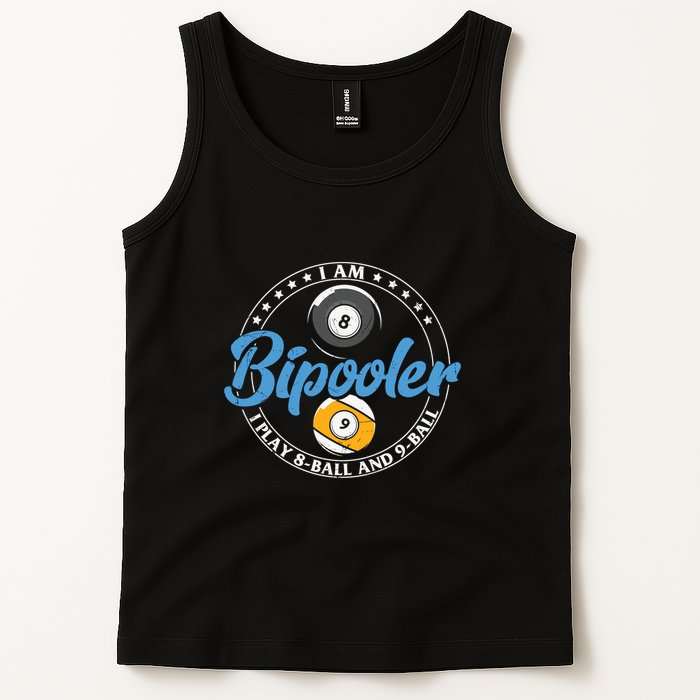 Father's Day I'm Bipooler Pi Player 8 Bal And 9 Ball Gift For Dad Tank Top