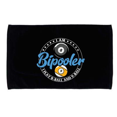 Father's Day I'm Bipooler Pi Player 8 Bal And 9 Ball Gift For Dad Microfiber Hand Towel