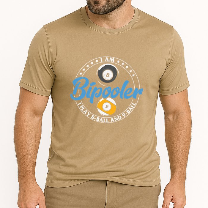 Father's Day I'm Bipooler Pi Player 8 Bal And 9 Ball Gift For Dad Performance Shirt