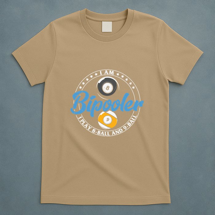 Father's Day I'm Bipooler Pi Player 8 Bal And 9 Ball Gift For Dad T-Shirt