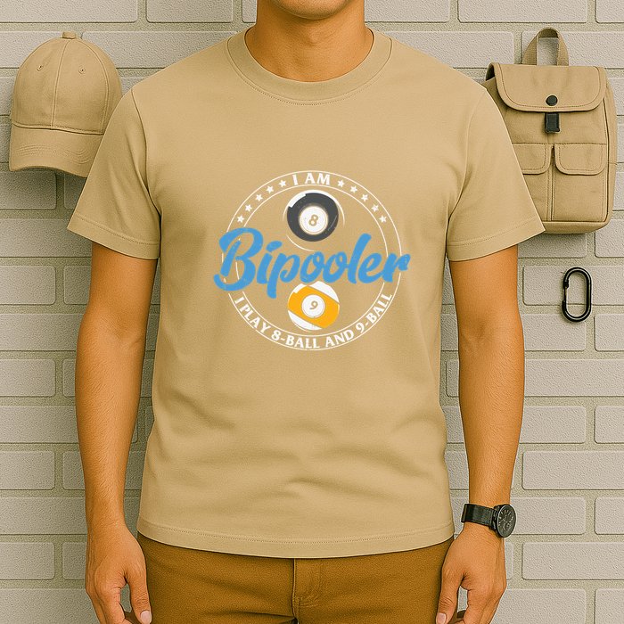 Father's Day I'm Bipooler Pi Player 8 Bal And 9 Ball Gift For Dad T-Shirt