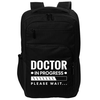 Funny Doctor In Progress Medical Students Funny Gift Impact Tech Backpack