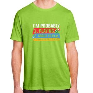 Father's Day I'm Probably Playing About To Play Billiards Gift For Dad Adult ChromaSoft Performance T-Shirt