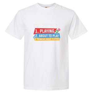 Father's Day I'm Probably Playing About To Play Billiards Gift For Dad Garment-Dyed Heavyweight T-Shirt